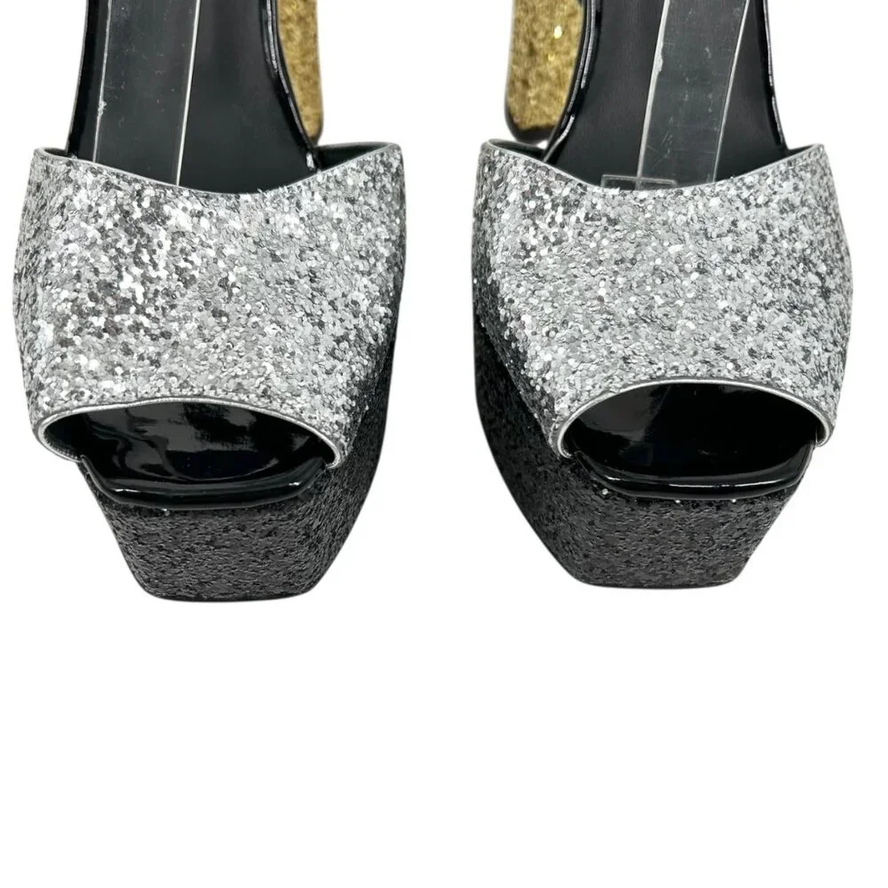 NWOB Giuseppe Zanotti Betty Glitter Embellished Platform Heels